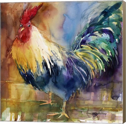 Framed Renegade Rooster Print