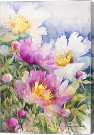 Framed Peony Performance Print