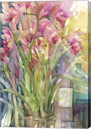 Framed Orchid Gathering Print