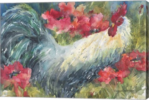 Framed Among The Poppies Print