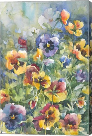 Framed Picture Perfect Pansies Print