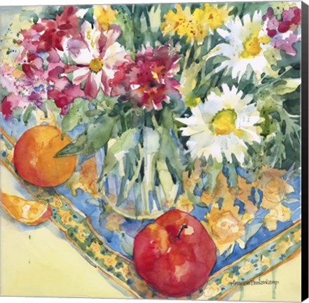 Framed Floral Tableau Print