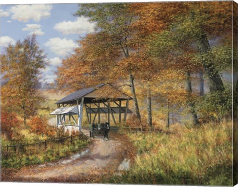 Framed Covered Bridge Print