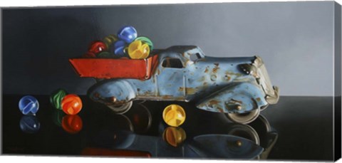 Framed Antique Toy Truck Print