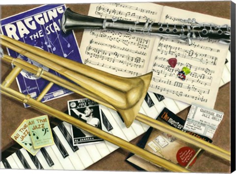 Framed All That Jazz Print
