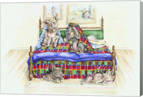 Framed Pigs In A Blanket Print