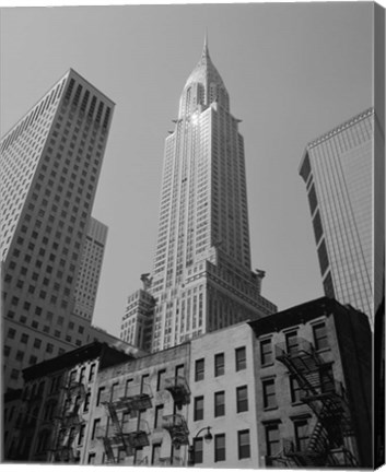 Framed Empire State Building (from below) Print