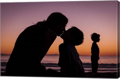 Framed Mother&#39;s Kiss Print