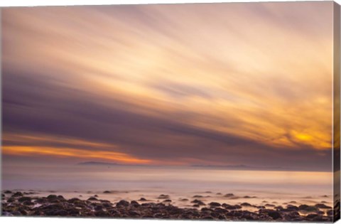 Framed Fire in the Sky Print