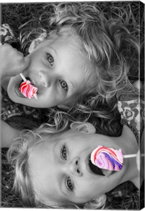 Framed Lollipop Twins Print