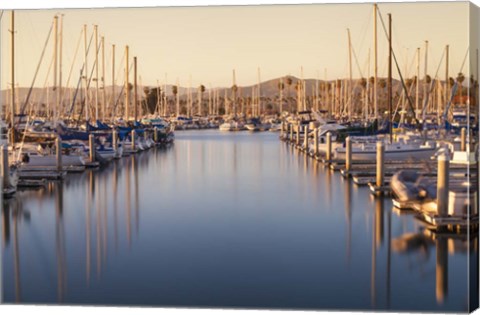 Framed Marina Dusk Print