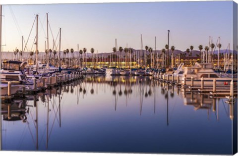 Framed Marina Reflected Print