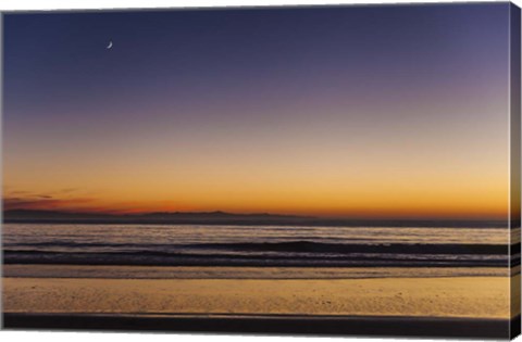 Framed Moonrise Sunset Print