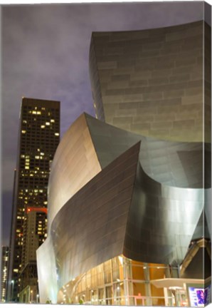 Framed Old Meets New Disney Concert Hall Print