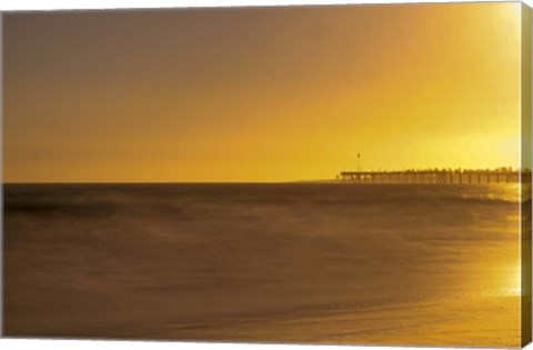 Framed Pier Orange Print