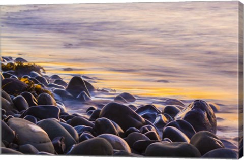 Framed Wet Rock Reflections Print