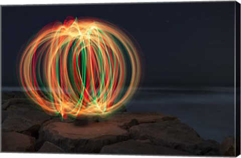 Framed Christmas Ball.tif Print