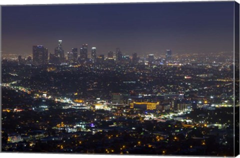 Framed LA Skyline Print