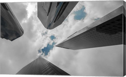 Framed Beam Me Up Blue Print