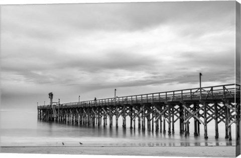 Framed Gavoita Storm Pier Print