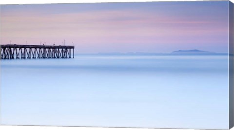 Framed Pier View to The Islands Print