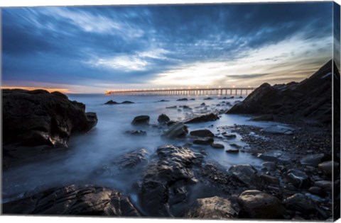 Framed Bacara Twilight Print