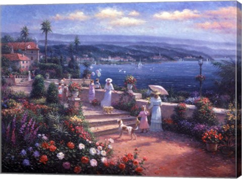 Framed Seaside View Print