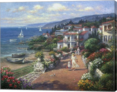 Framed Coastal Tranquility Print