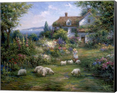 Framed Home Sheep Home Print