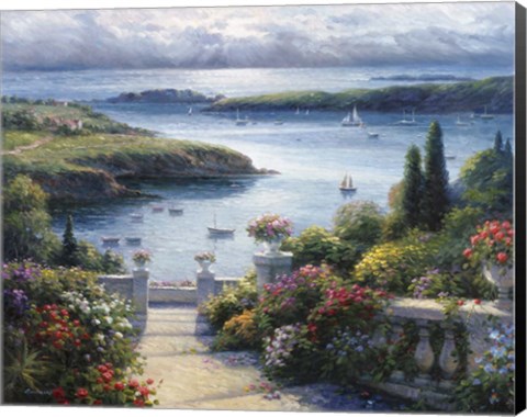 Framed Harbor Garden Print