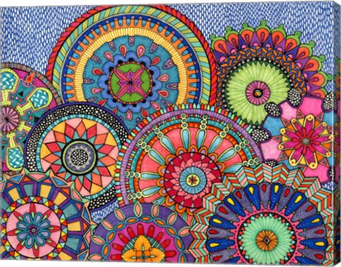 Framed Mandala Parade Print