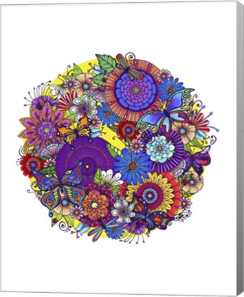 Framed Butterfly Garden Print