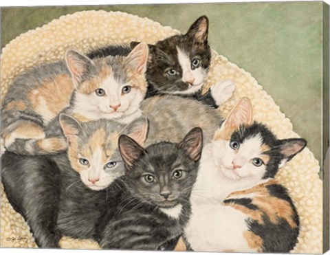 Framed Gracie&#39;s Kittens Print
