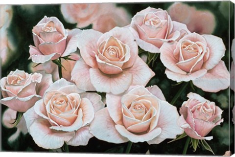 Framed Rose Bouquet Print