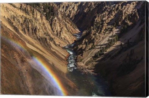 Framed Brink of Lower Falls Print