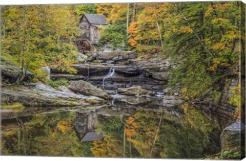 Framed Grist Mill Fall 2013 2 Print