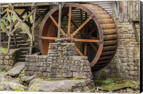 Framed Grist Mill Fall 2013 3 Print