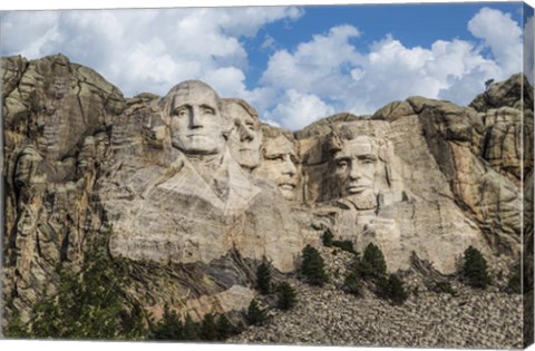 Framed Mount Rushmore In Day Print