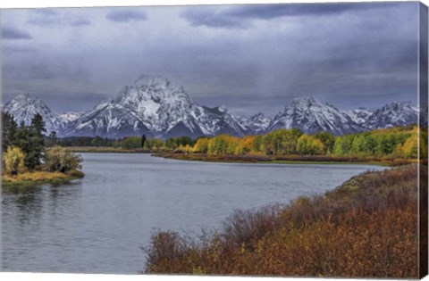 Framed Oxbow Bend Fall 2013 Print