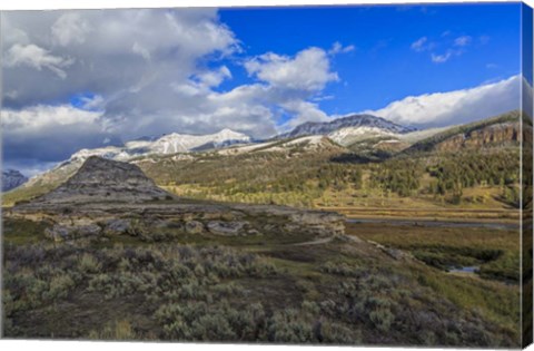 Framed Soda Butte In Yellowstone Print