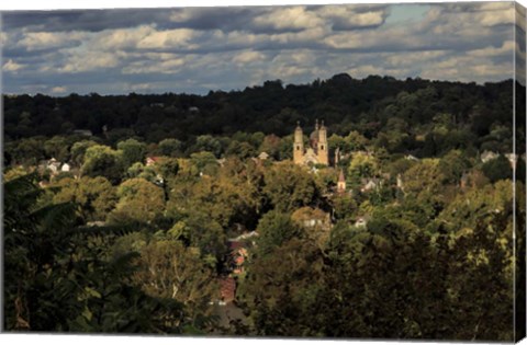 Framed St. Marys Church, Marietta Oh Print