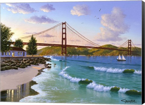 Framed Golden Gate 1940 Print
