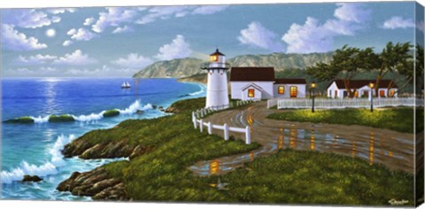 Framed Point Montara, CA Print