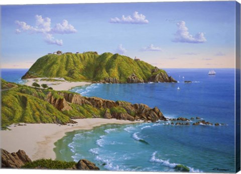 Framed Point Sur, CA Print