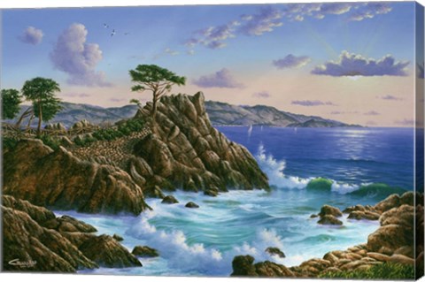 Framed Lone Cypress - Carmel, CA Print