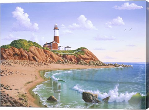 Framed Montauk Point, NY Print