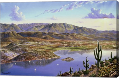 Framed Roosevelt Lake, AZ Print