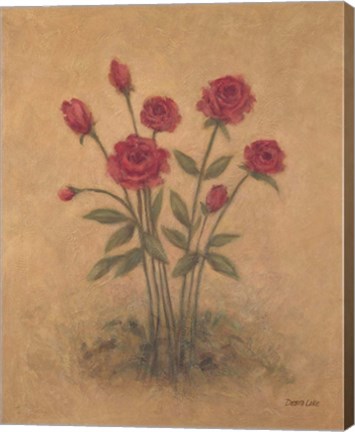 Framed Bunch of Red Roses 2 Print