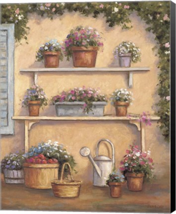 Framed Pot OF Flowers Print