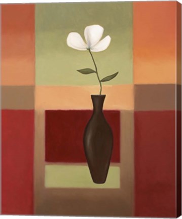 Framed Black Vase 3 Print
